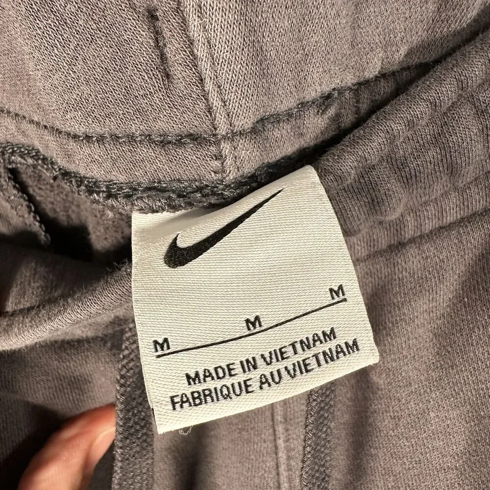 Nike NSW Club Fleece Black Joggers Sweatpants Big Swoosh Pockets Men’s Medium
